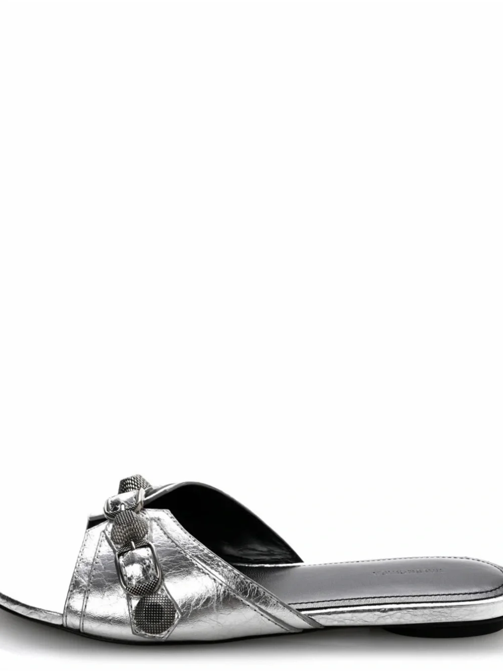 Balenciaga Le Cagole Slide Sandal Silver Sz 36 NWT